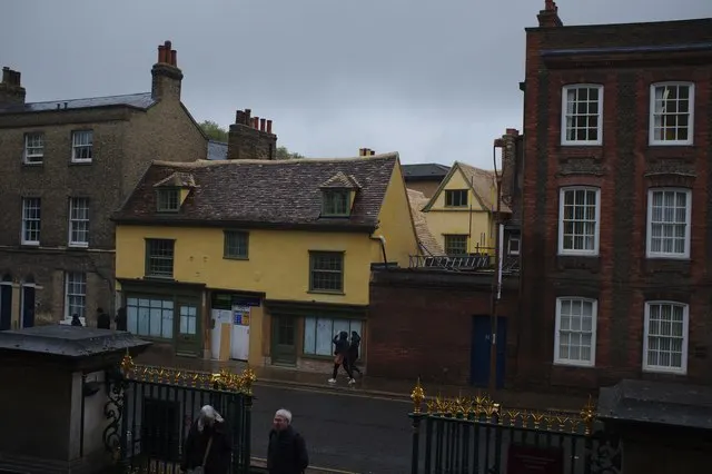 Clay tiled roof on an English building